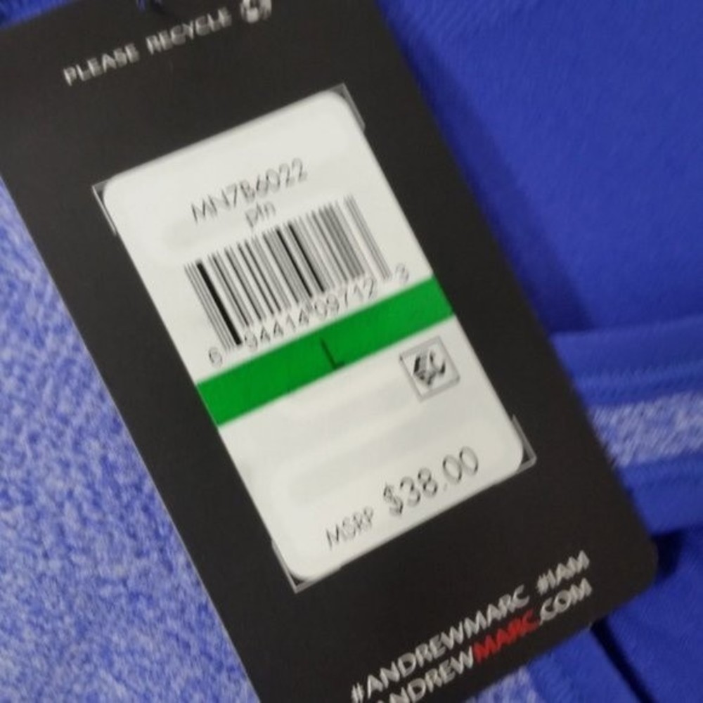 Marc New York Racerback Sports Bra Large Blue - Picture 7 of 8